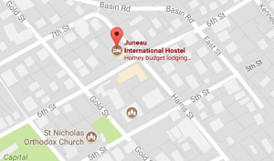 juneau hostel map